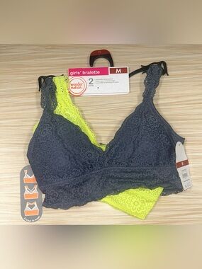 Wonder Nation Girls Convertible Bralette 2 Pack